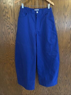 COS Royal Blue Wide-Leg Chinos
